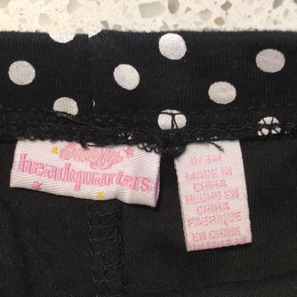 3/$15 Baby HQ Black & White Polka Dot Pants - Picture 6 of 6